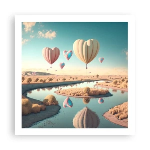 Affiche - Poster - L'amour te permet de t'élever - 60x60 cm