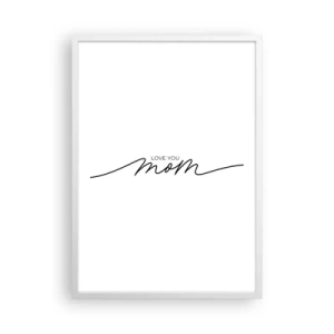 Affiche dans un cadre blanc - Poster - Grand chamboulement - 50x70 cm