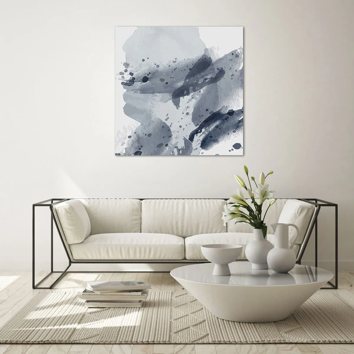 Impression sur verre - Image sur verre - Étude de la nature de l'eau - 30x30 cm