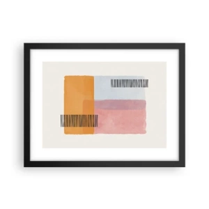 Affiche dans un cadre noir - Poster - D'un coin à l'autre - 40x30 cm