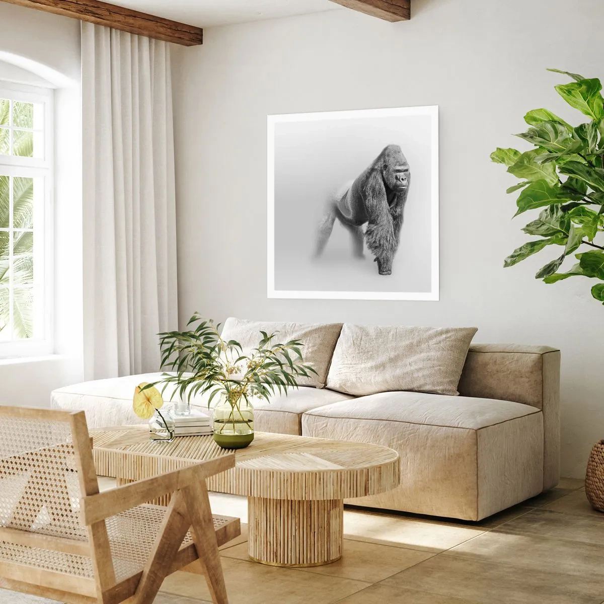 Affiche - Poster - Confiant en sa force - 60x60 cm