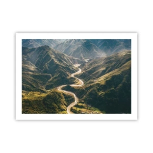Affiche - Poster - Directement du coeur des montagnes - 70x50 cm