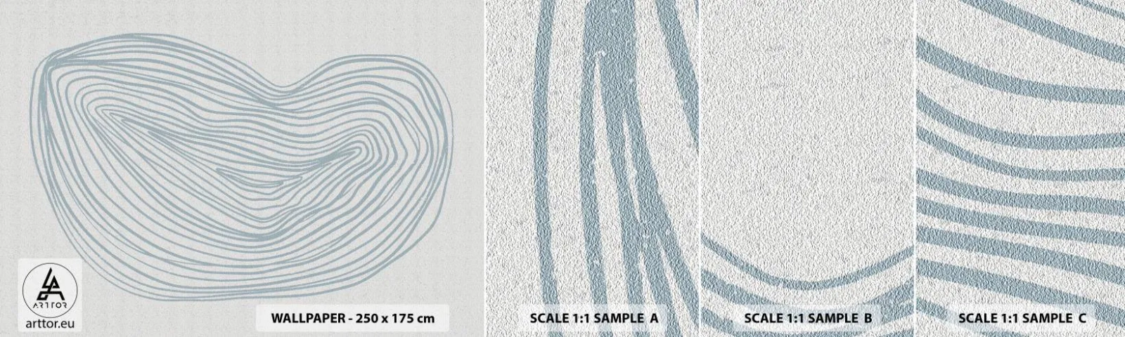 Échantillon De Papier Peint Standard Eco - Une goutte de sourire - Minimalisme, Bohème, Morceau - 100x30 cm
