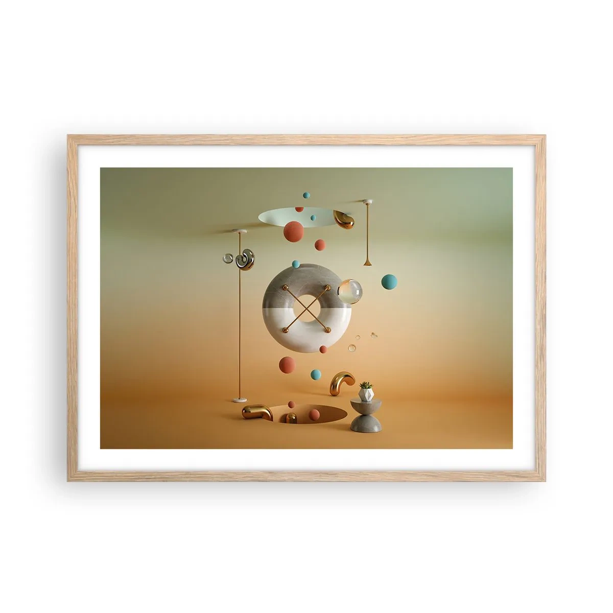 Affiche dans un chêne clair - Poster - Tout peut arriver - 70x50 cm