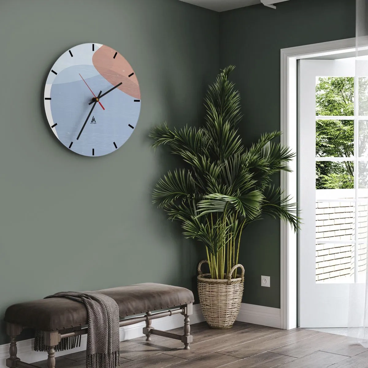 Horloge murale - Pendule murale - Relations pastel - 30x30 cm