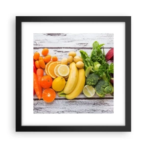 Affiche dans un cadre noir - Poster - Ce n'est pas suffisant? - 30x30 cm