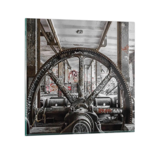 Impression sur verre - Image sur verre - Vie secrète d'une usine - 50x50 cm