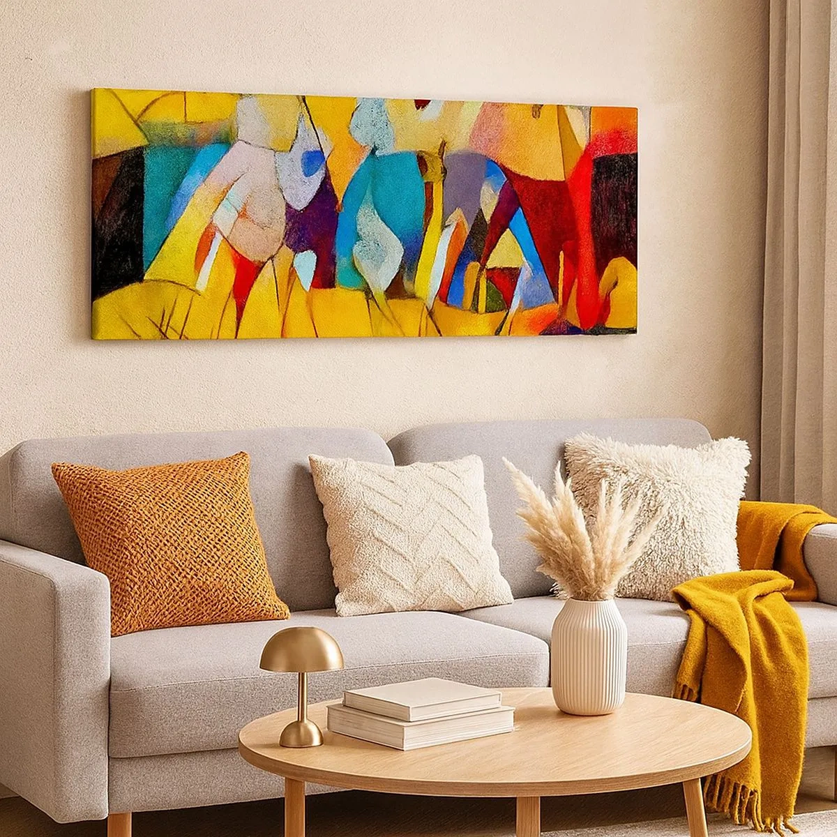 Impression sur toile - Image sur toile - Soleil - vie - joie - 100x40 cm