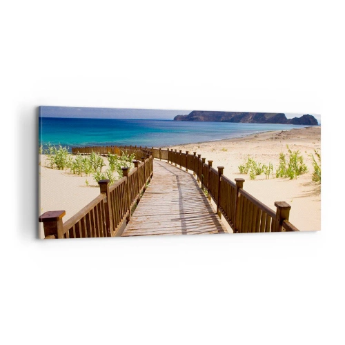Impression sur toile - Image sur toile - Emmène-moi dans les îles du bonheur - 100x40 cm