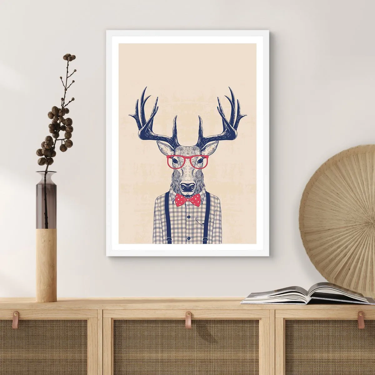 Affiche dans un cadre blanc - Poster - Une extravagance amusante - 70x100 cm