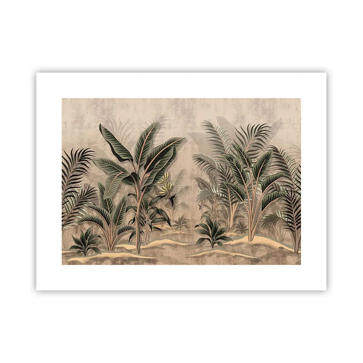 Affiche - Poster - Une gravure de style colonial - 40x30 cm