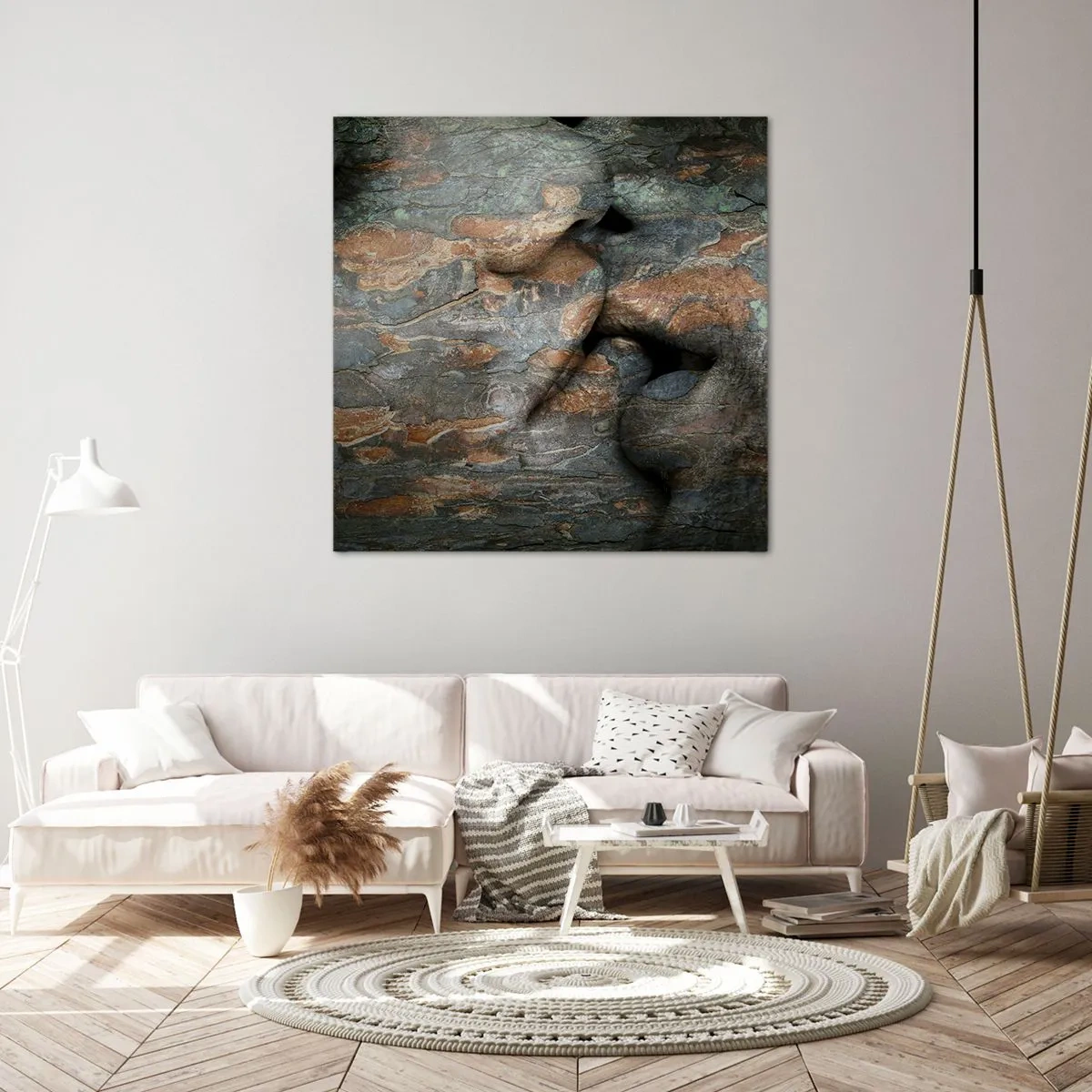 Impression sur toile - Image sur toile - Ensemble pour toujours - 40x40 cm