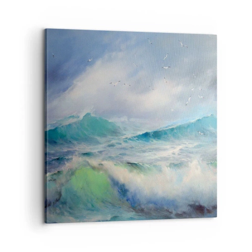 Impression sur toile - Image sur toile - "Le tourbillon hurlait de triomphe..." - 60x60 cm