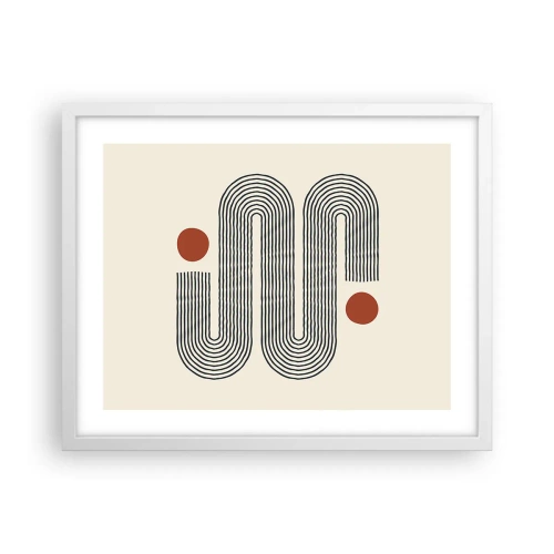 Affiche dans un cadre blanc - Poster - Du début à la fin - 50x40 cm