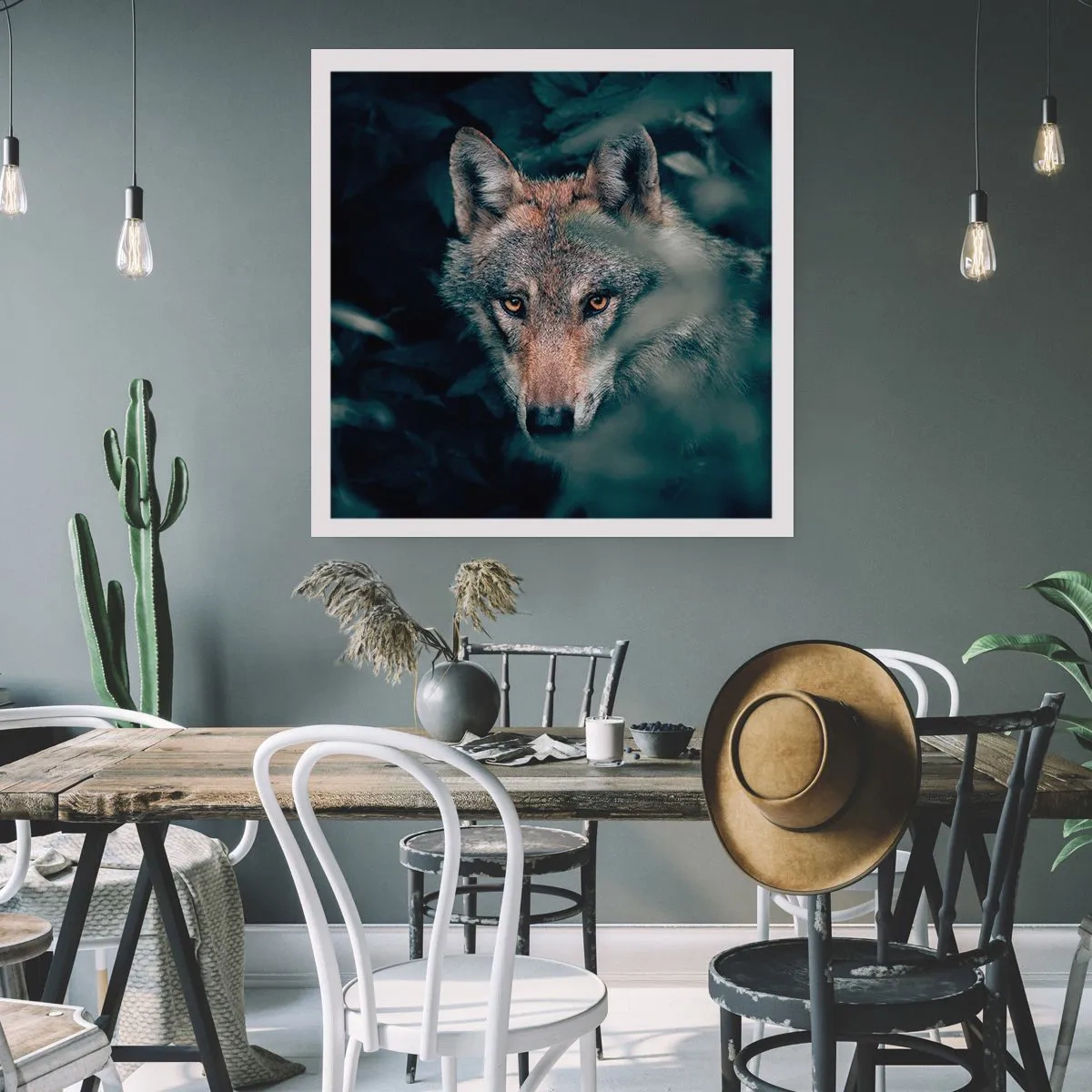 Affiche - Poster - Chasseur - 30x30 cm