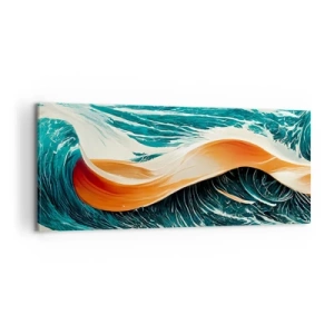 Impression sur toile - Image sur toile - Le rêve d'un surfeur - 100x40 cm