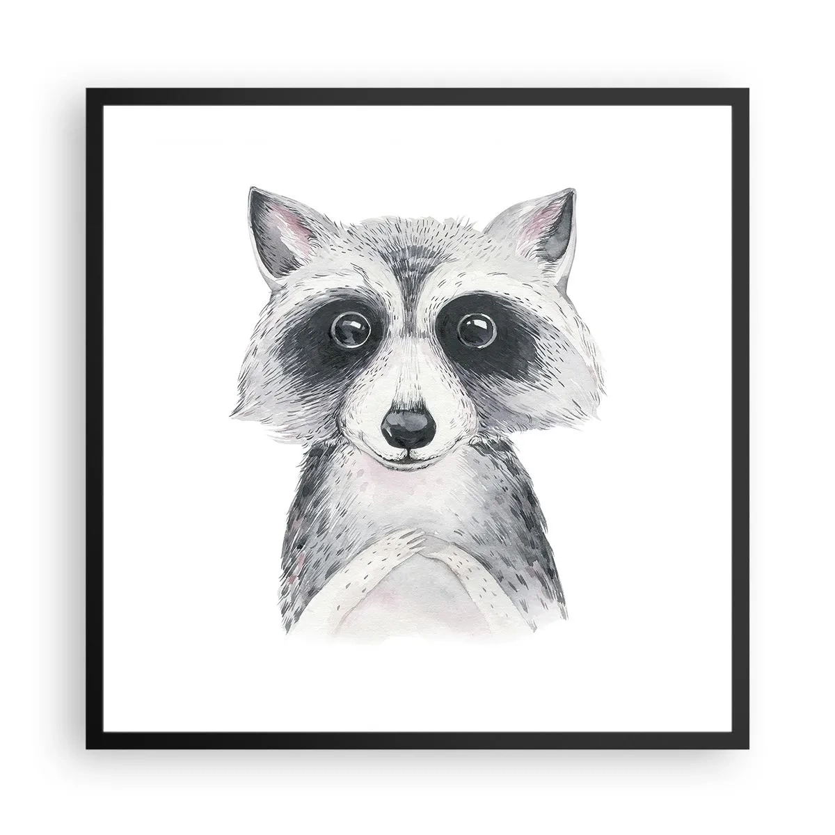 Affiche dans un cadre noir - Poster - Un moment pour s'émouvoir - 60x60 cm