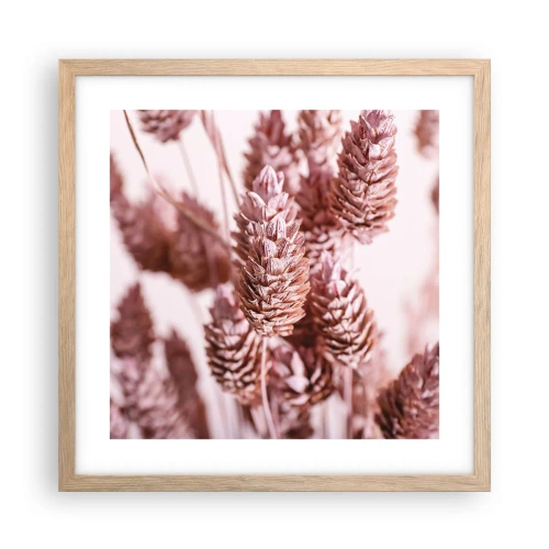 Affiche dans un chêne clair - Poster - Apparemment discret - 40x40 cm