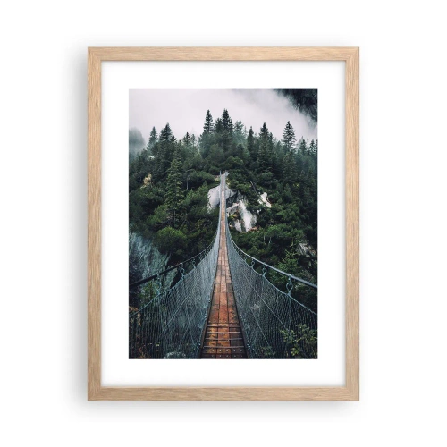 Affiche dans un chêne clair - Poster - Uniquement pour les aigles - 30x40 cm