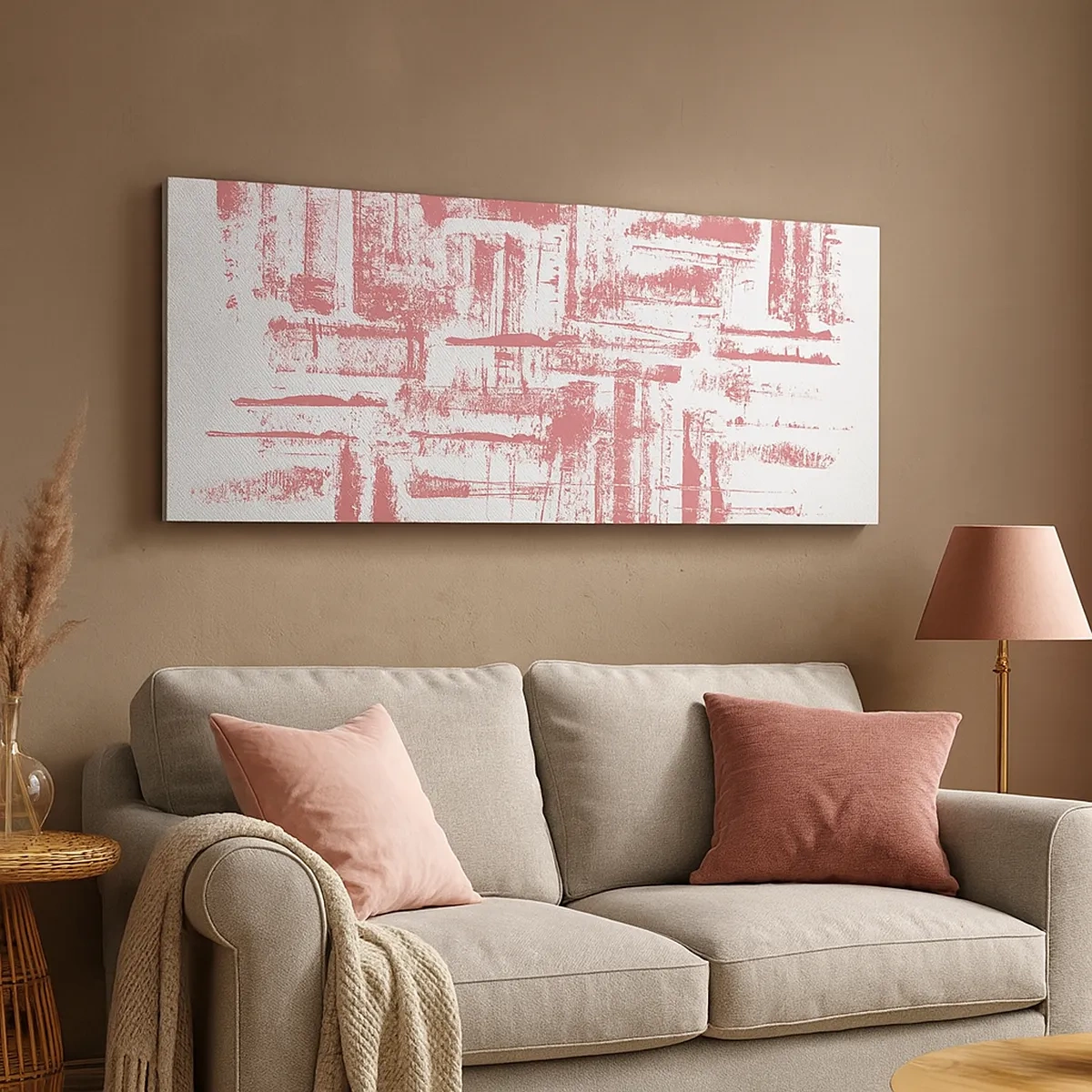 Impression sur toile - Image sur toile - La ville rouge - 30x30 cm