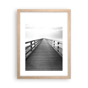 Affiche dans un chêne clair - Poster - A perte de vue... - 30x40 cm