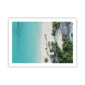 Affiche - Poster - Vacances au paradis - 70x50 cm