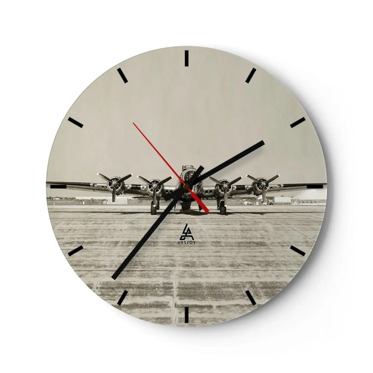 Horloge murale - Pendule murale - Toujours prêt! - 40x40 cm