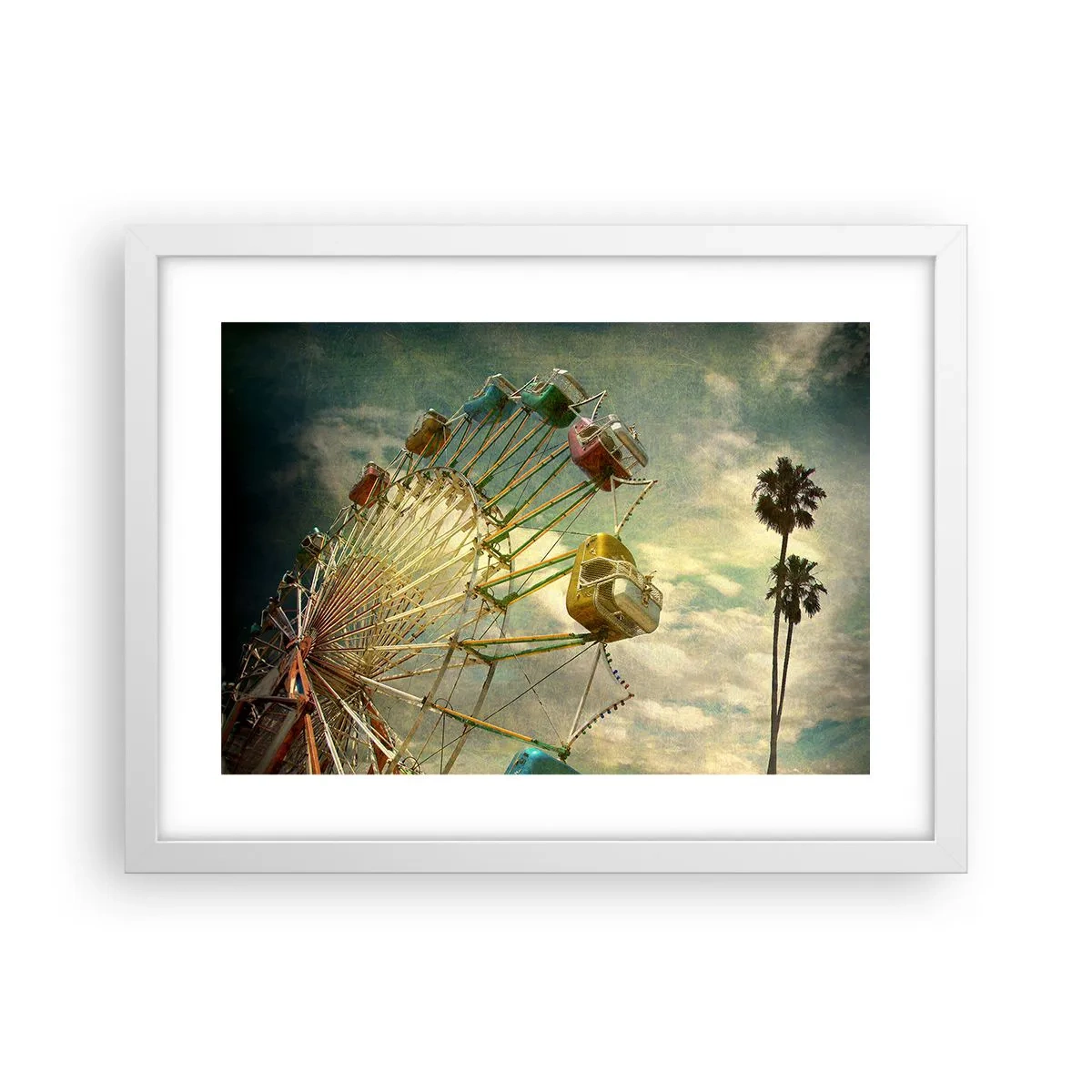 Affiche dans un cadre blanc - Poster - On va faire la fête - 40x30 cm