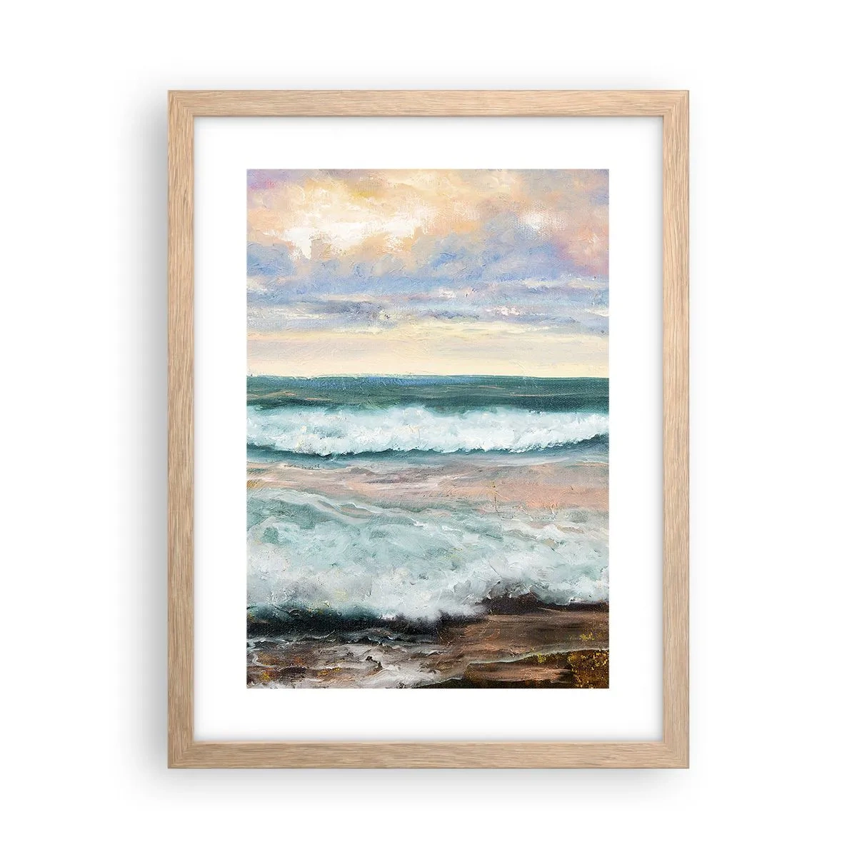 Affiche dans un chêne clair - Poster - Ici tu adouciras ton âme - 30x40 cm