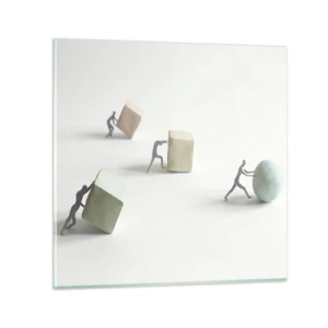 Impression sur verre - Image sur verre - Rien que la vie - 70x70 cm