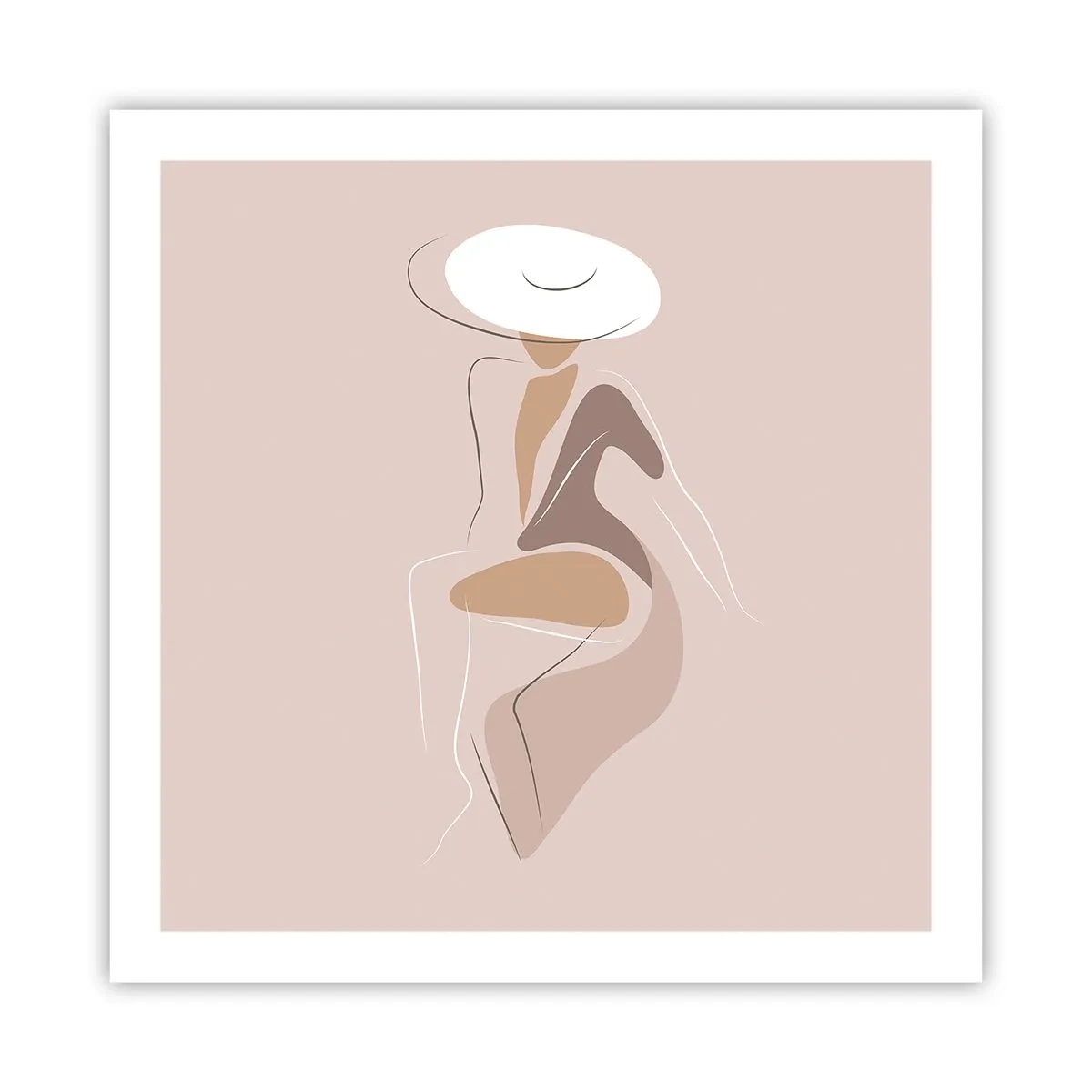 Affiche - Poster - Être une dame - 60x60 cm