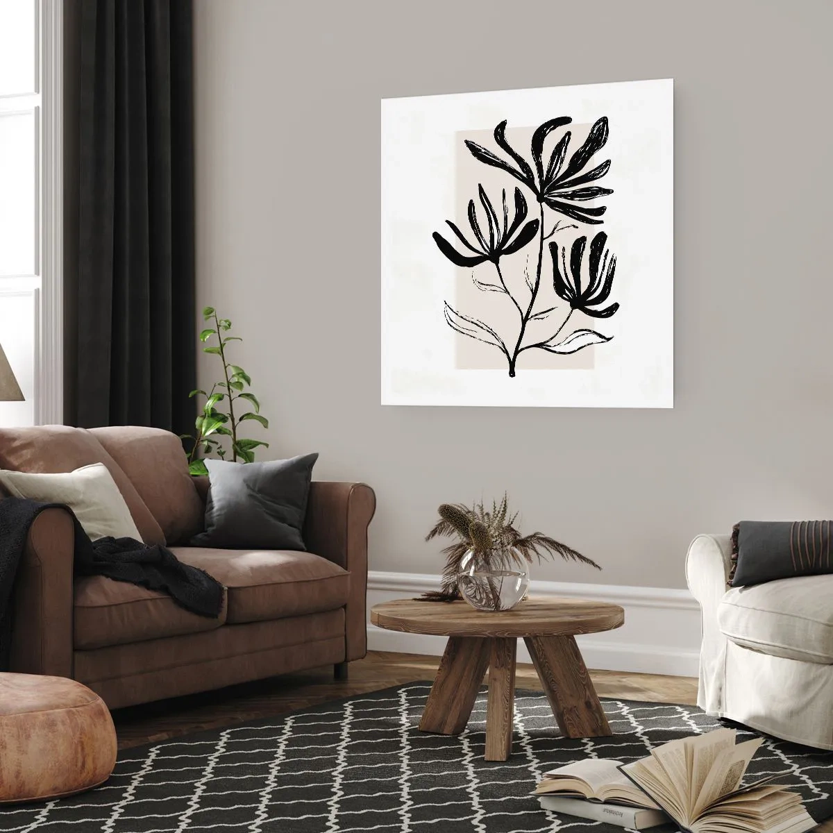 Affiche - Poster - Esquisse pour l'herbier - 60x60 cm