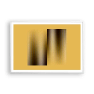 Affiche dans un cadre blanc - Poster - Cadre opposé - 100x70 cm