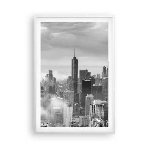 Affiche dans un cadre blanc - Poster - Paysage américain - 61x91 cm