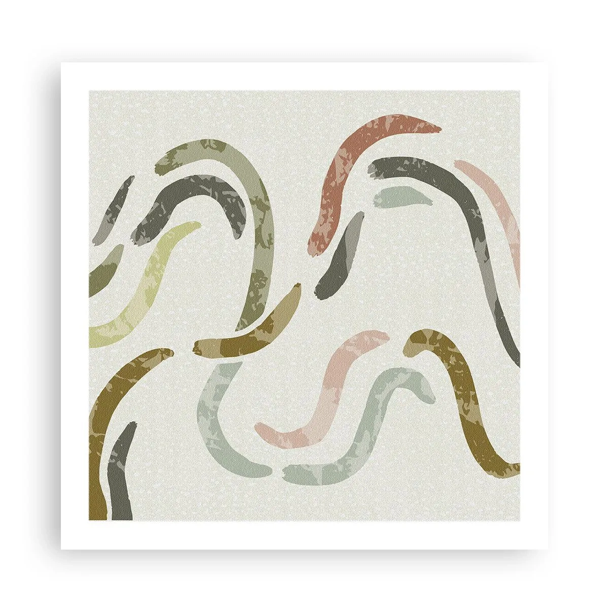 Affiche - Poster - Une joyeuse danse de l'abstraction - 60x60 cm