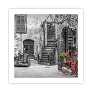 Affiche - Poster - Ruelle toscane - 50x50 cm