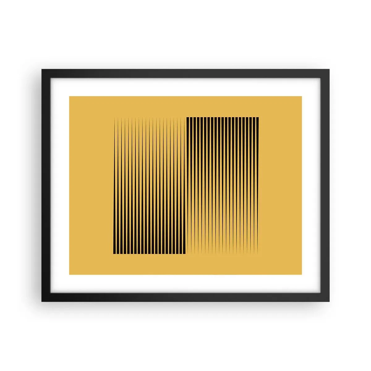 Affiche dans un cadre noir - Poster - Cadre opposé - 50x40 cm