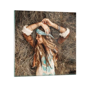 Impression sur verre - Image sur verre - En route vers les années d'amour - 40x40 cm