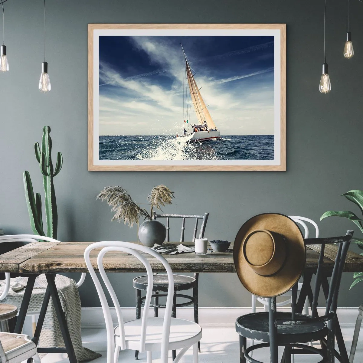 Affiche dans un chêne clair - Poster - Ils ne nous rattraperont pas ! - 50x40 cm