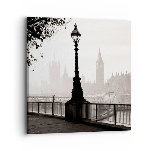 Impression sur toile - Image sur toile - Un matin londonien - 30x30 cm