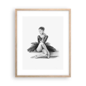 Affiche dans un chêne clair - Poster - Envoutée par la danse - 40x50 cm