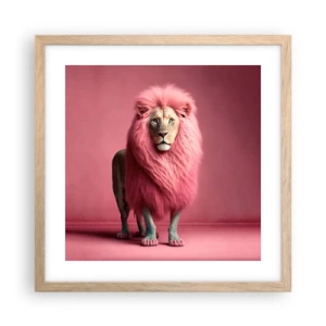 Affiche dans un chêne clair - Poster - Et tu n'as plus peur - 40x40 cm