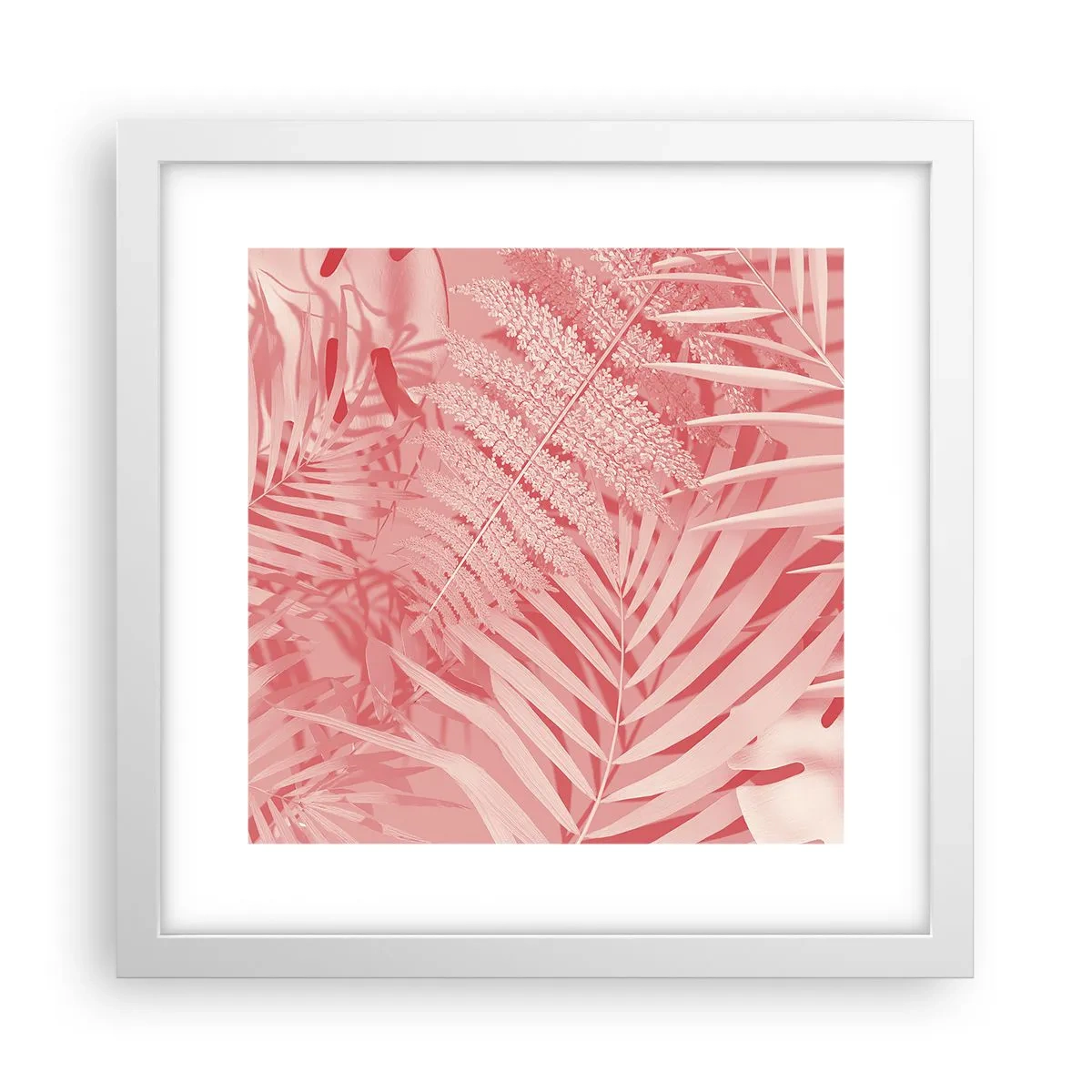 Affiche dans un cadre blanc - Poster - Concept de rose - 30x30 cm