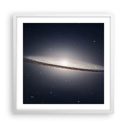 Affiche dans un cadre blanc - Poster - Il y a bien longtemps, dans une galaxie très lointaine… - 50x50 cm