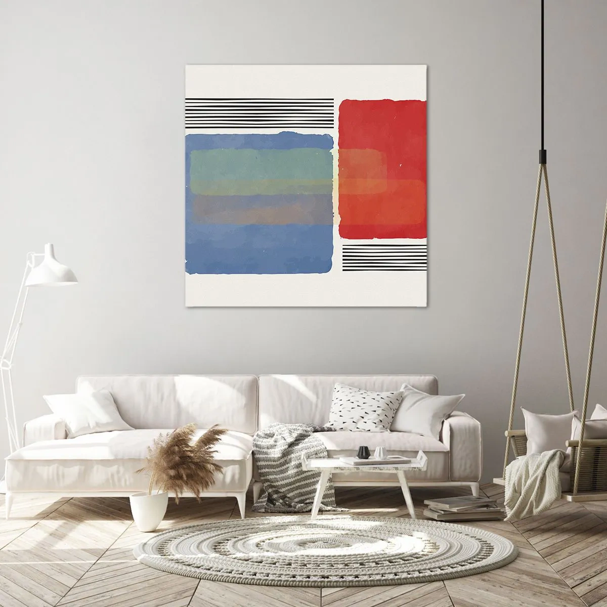 Impression sur toile - Image sur toile - Esprit et lettre de la géométrie - 60x60 cm