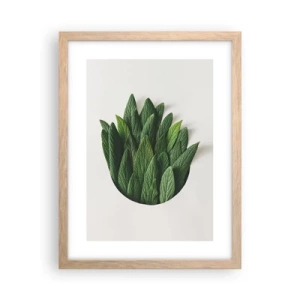 Affiche dans un chêne clair - Poster - Curiosité sans retenue - 30x40 cm