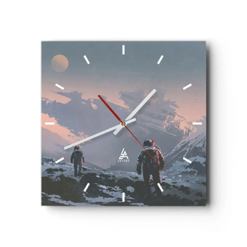 Horloge murale - Pendule murale - Sous une étoile inconnue - 40x40 cm