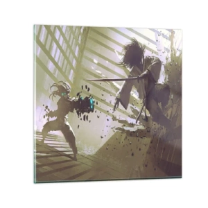 Impression sur verre - Image sur verre - Et tu peux être un samouraï - 40x40 cm