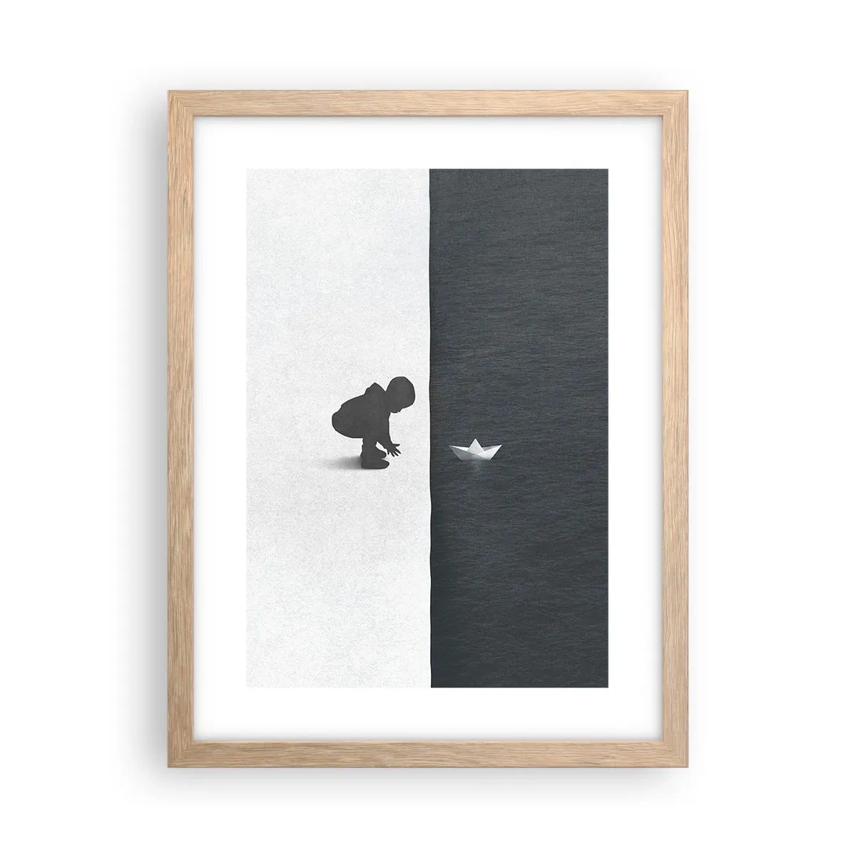 Affiche dans un chêne clair - Poster - Grande expédition - 30x40 cm
