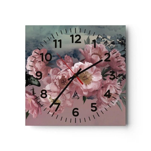Horloge murale - Pendule murale - Pic du romantisme - 30x30 cm